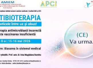 Webinar Antibioterapia – Antibioticele între uz și abuz! – ediția a 8-a